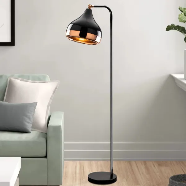 Lampadaire Odiel 120 cm-noir/cuivre