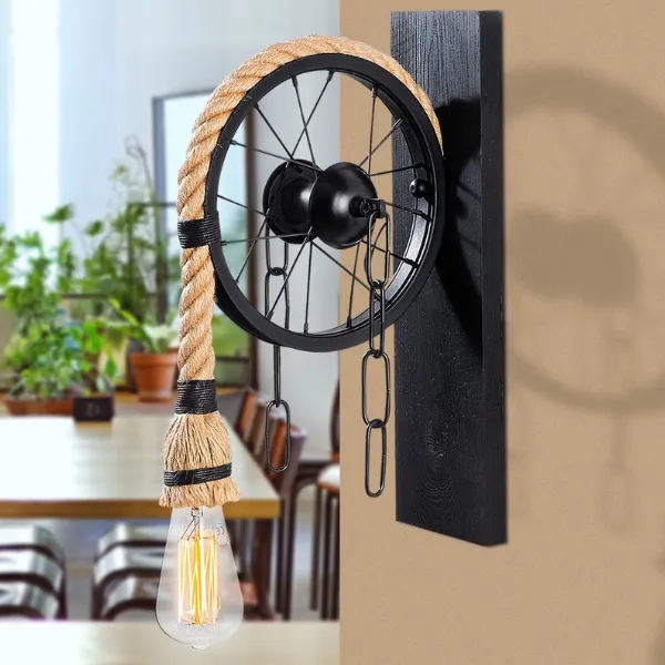 Erebos Applique | CORPS EN BOIS | Noir