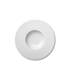 Assiette plate rond blanc porcelaine de limoges Ø 30 cm Collection L Couture Degrenne