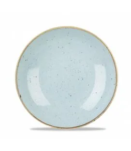 Assiette coupe creuse rond duck egg porcelaine vitrifiée Ø 24,8 cm Stonecast Churchill