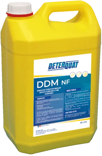 Deterquat Ddm Degraissant Desinfectant Alimentaire Pour Surface / 5L