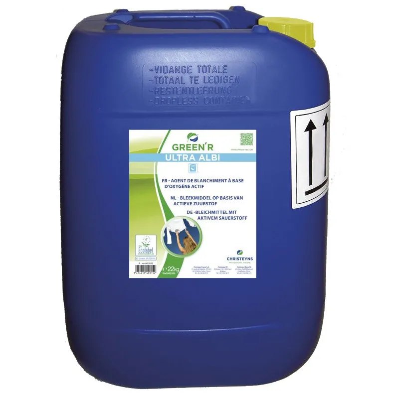 Agent de blanchiment à base d'oxygène actif GREEN R ULTRA ALBI 20L