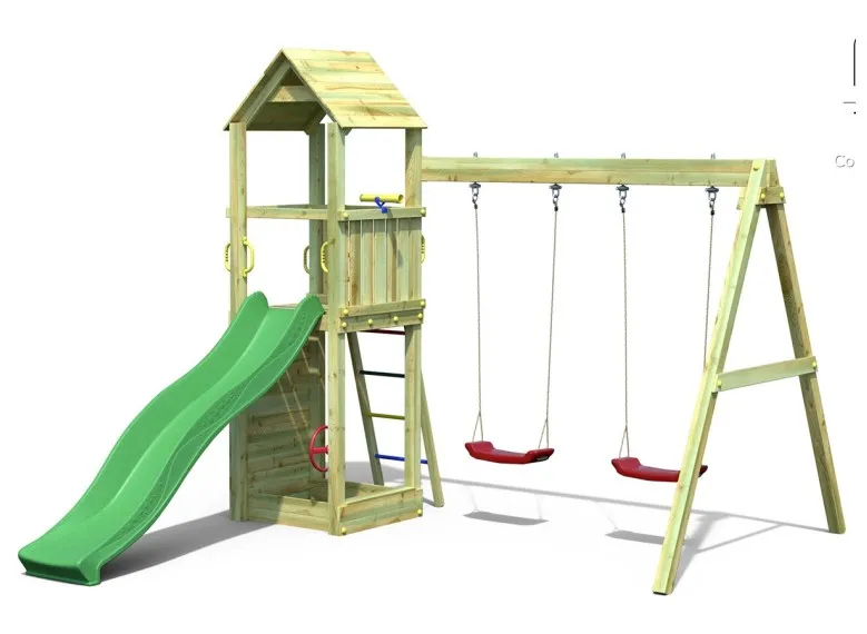 Aire de jeux Flappi avec balançoire double - Fungoo