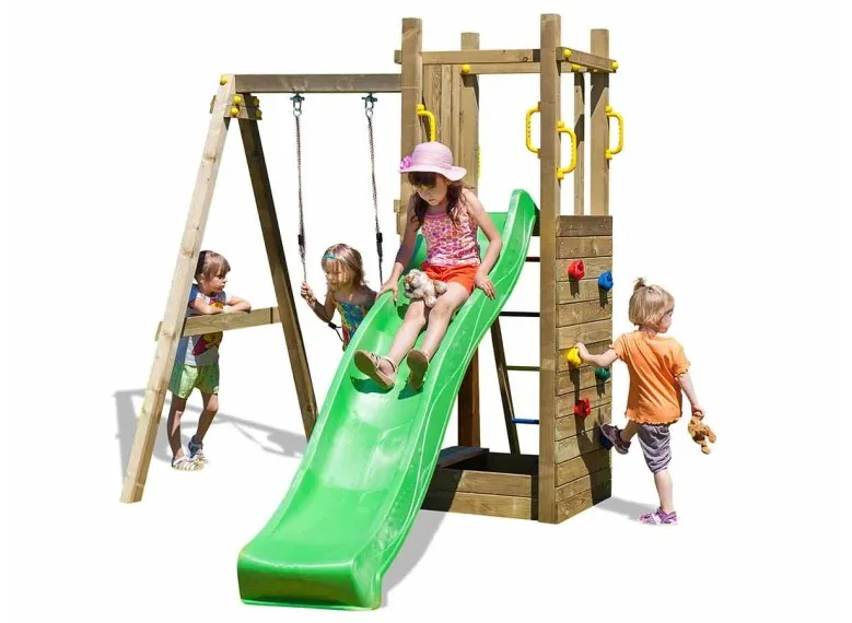 Aire de jeux Funny 3 avec balançoire simple - Fungoo