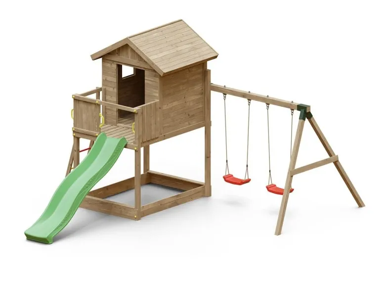 Aire de jeux Galaxy S avec balançoire double - Fungoo