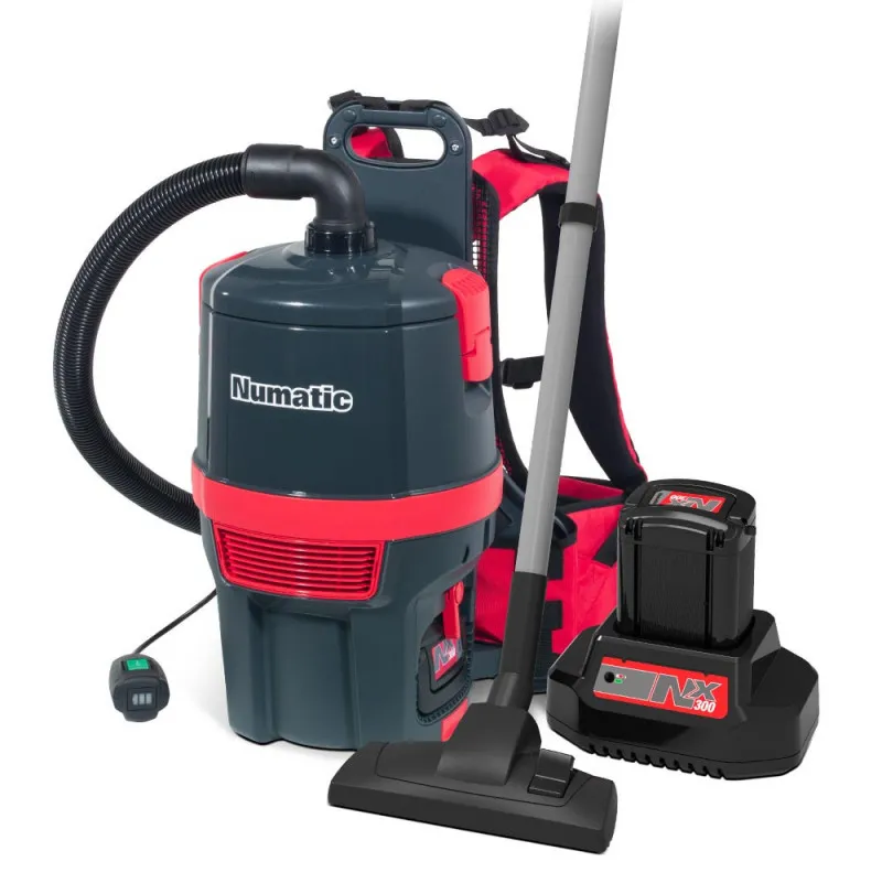Aspirateur dorsal RSB150NX NUMATIC à batterie 6L avec une batterie et un chargeur