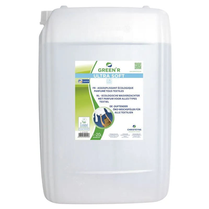 Assouplissant pour tous textiles GREEN R ULTRA SOFT 20L