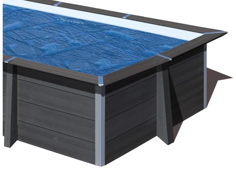 Bâche à bulles pour piscine composite carrée 3,26 x 3,26 m - Gré