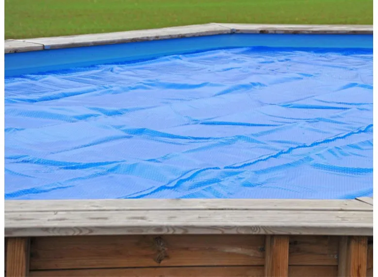 Bâche à bulles pour piscine bois octogonale - Gré