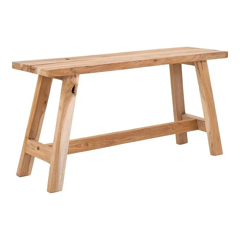 Banc en bois de teck naturel, 90 x 25 x 45 cm | Barcelone