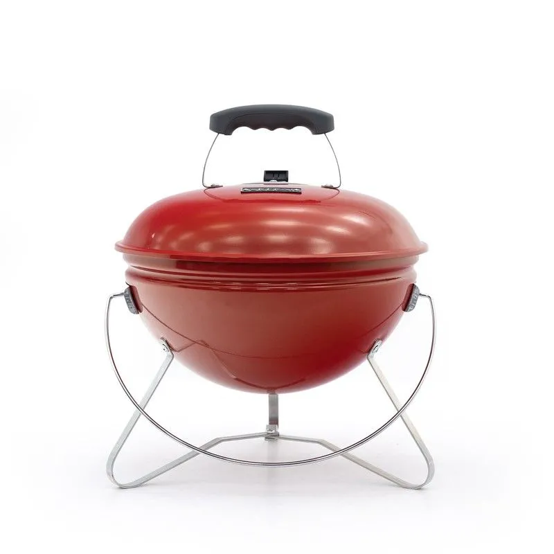 Barbecue de table à charbon portable rouge, 37x37x44 cm | Tahoe