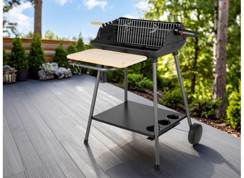 Barbecue à charbon Bergamo avec tournebroche - Somagic