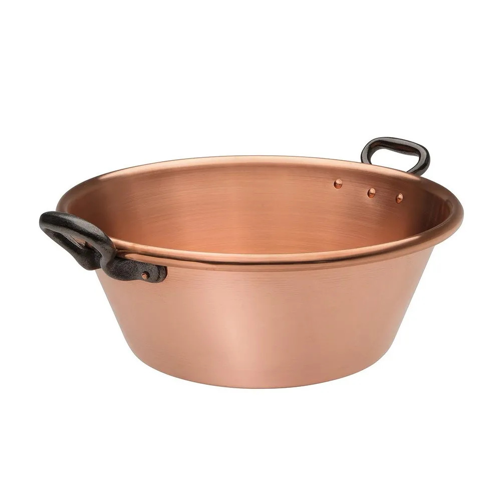 Bassine à confiture Baumalu 38cm en cuivre lisse