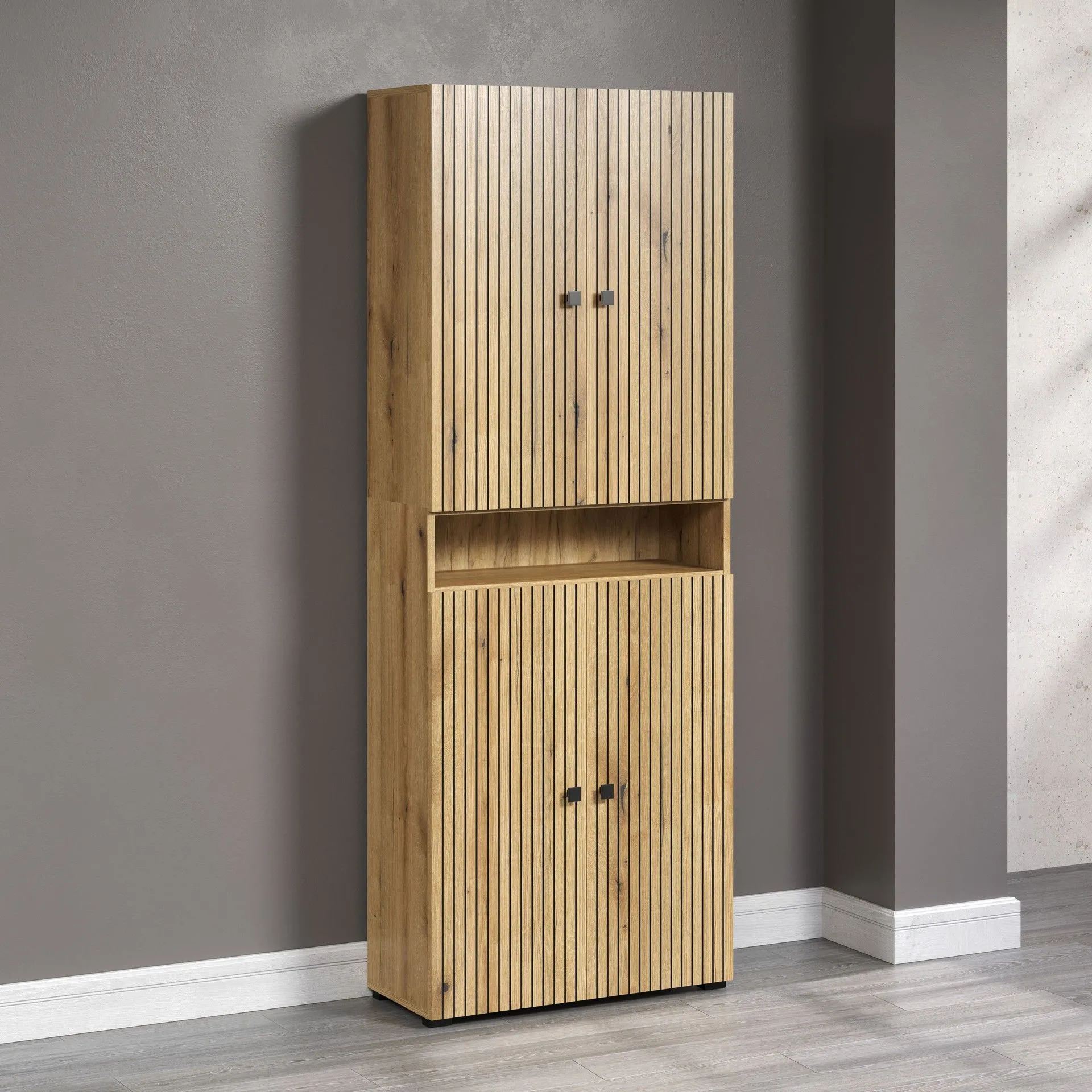 PureBliss – Armoire haute en chêne Evoke– L/H/P : 70 x 186 x 31 cm