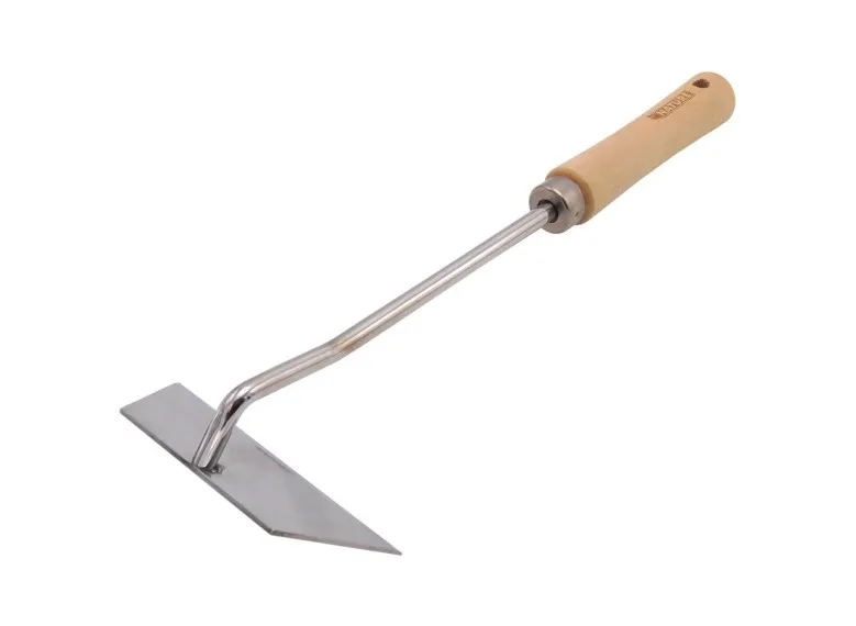 Binette à main en acier inoxydable, manche bois FSC - Nature