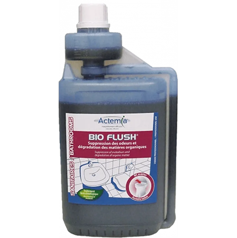 Bio Flush produit développé pour la dégradation des matières organiques et la suppression des odeurs