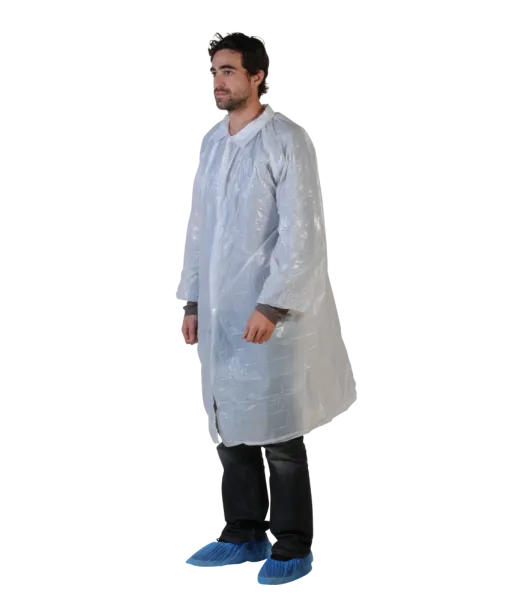 Blouse Visiteur Pe Blanche / Lot De 100