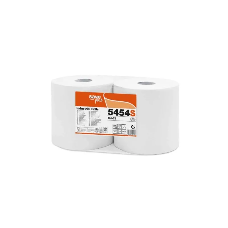 Bobine Industrielle Blanc SAVE 800 Formats 24cm x 21cm - Lot de 2