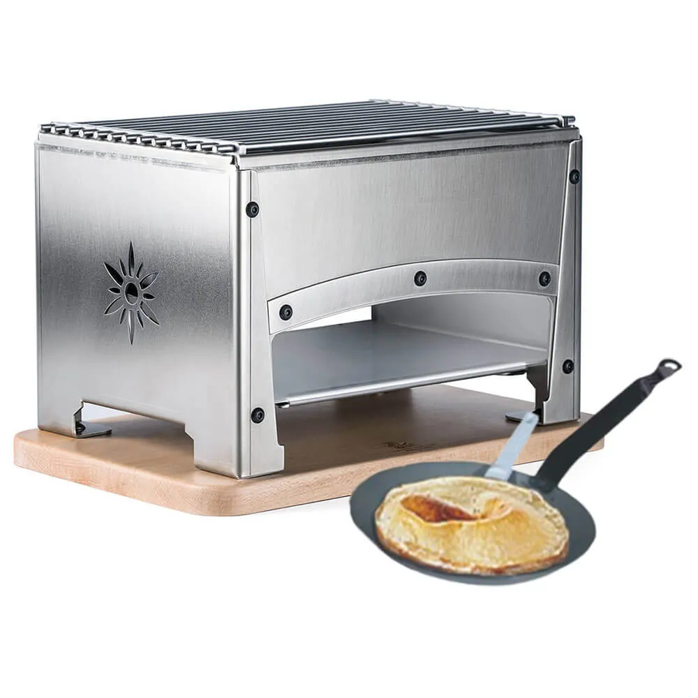 Braséro BBQ de table inox avec Kit Reblochonade - Louis Tellier