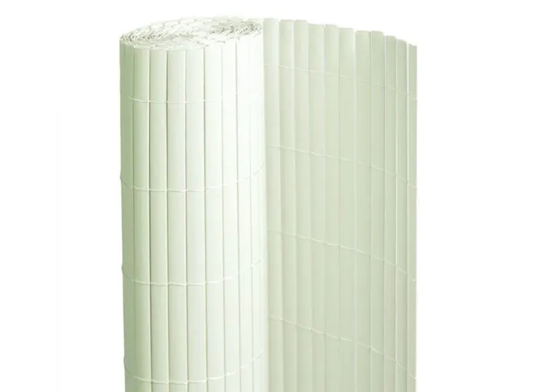 Canisse PVC double face Blanc - Jardideco