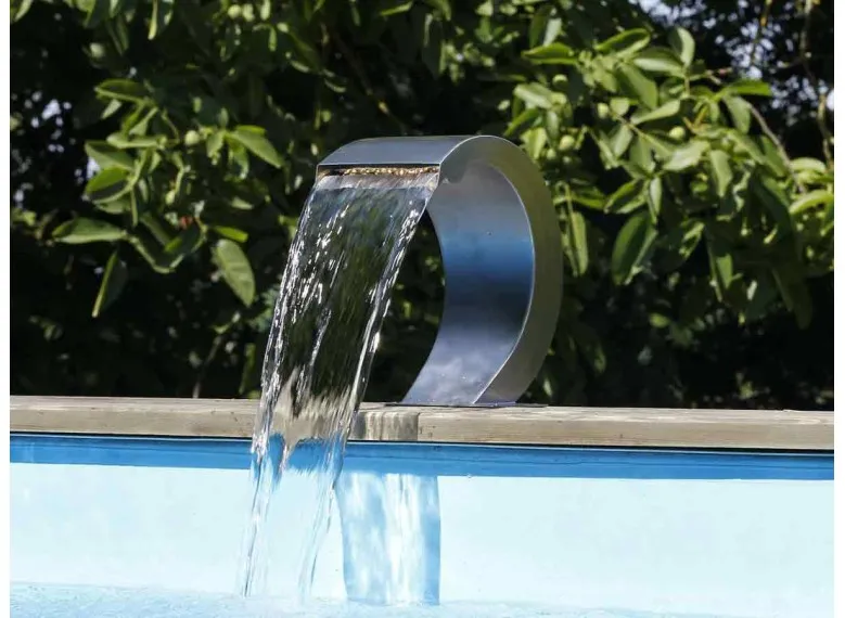 Cascade de piscine Mamba S-LED en inox - Ubbink