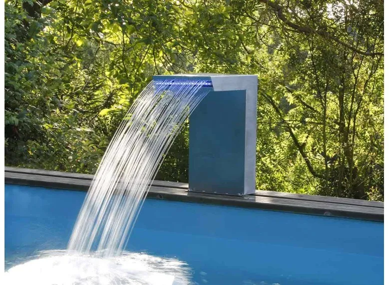Cascade de piscine Straight LED en inox - Ubbink