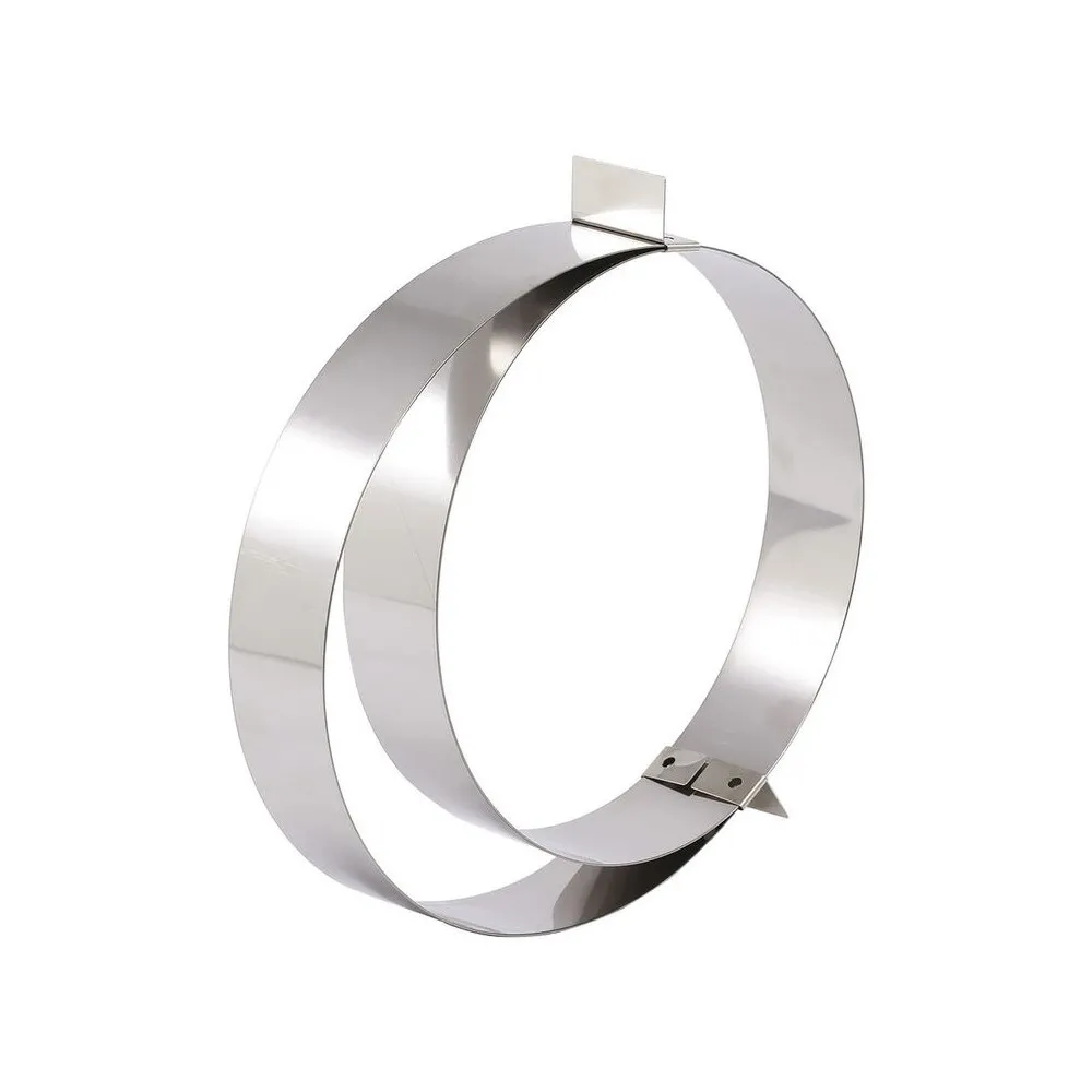 Cercle à entremets MATFER extensible en inox de 18 à 36cm hauteur 4.5cm