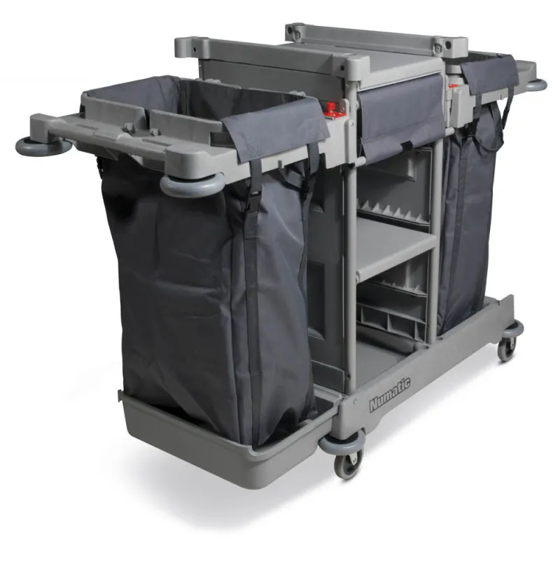 Chariot hotelier NUMATIC NKS2LL REFLO 2 sacs à linge 100L