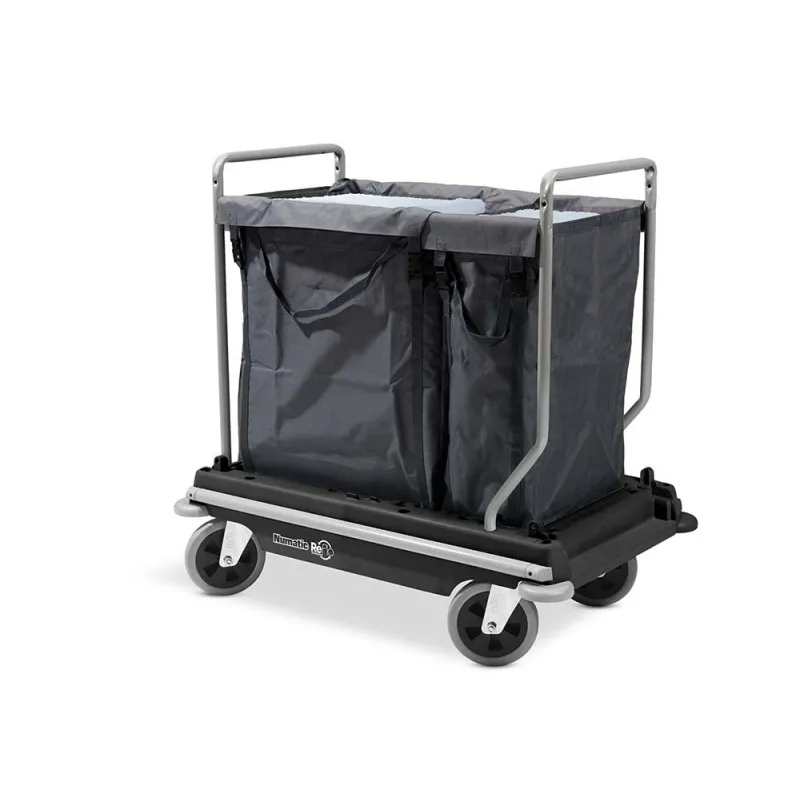 Chariot ramassage linge hotelier NUMATIC NB3002 AT : 1 x 100L - 1 x 200L