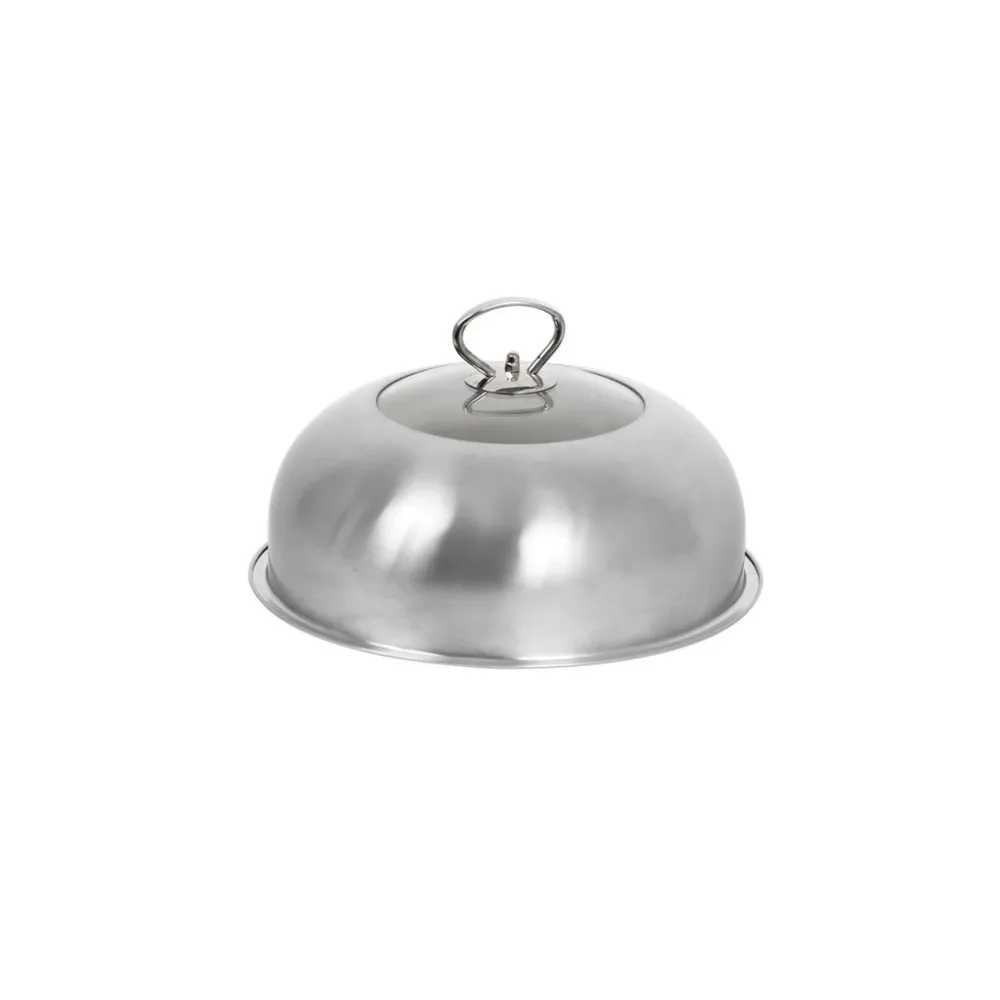 Cloche en inox Le Marquier cuisson à l'étouffée plancha - avec ou sans thermomètre