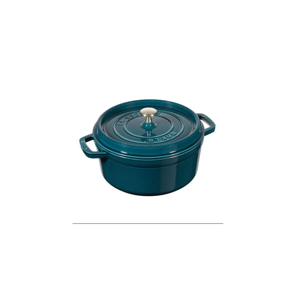 Cocotte en fonte Staub ronde Blue La Mer - 4 diamètres