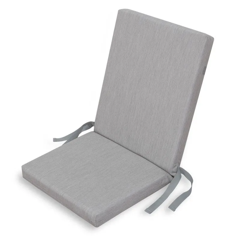 Coussin de chaise avec dossier Chillvert Pacific 92x45x6 cm Gris clair Housse amovible