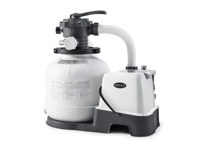 Combiné groupe de filtration à sable 6 m³/h + stérilisateur au sel QX2100 - Intex