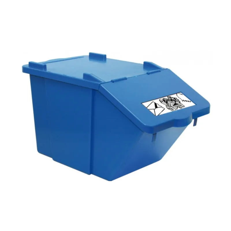 Container PICK-UP 45 Litres pour le tri des déchets bleu " papier "