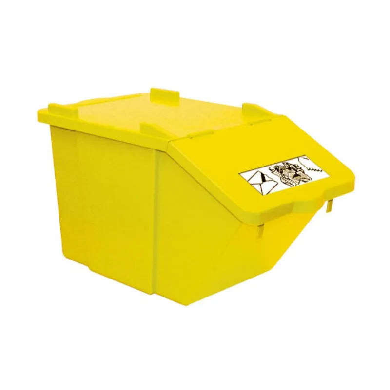 Container PICK-UP 45 Litres pour le tri des déchets jaune " plastique "