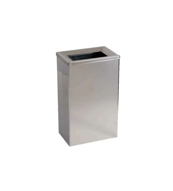 Corbeille en inox brossé - 25 litres