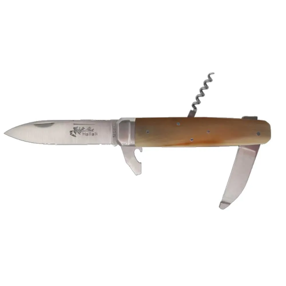 Outil multifonction pliable Hallali Pointe de corne blonde 4 pièces - DOURIS CHASTEL