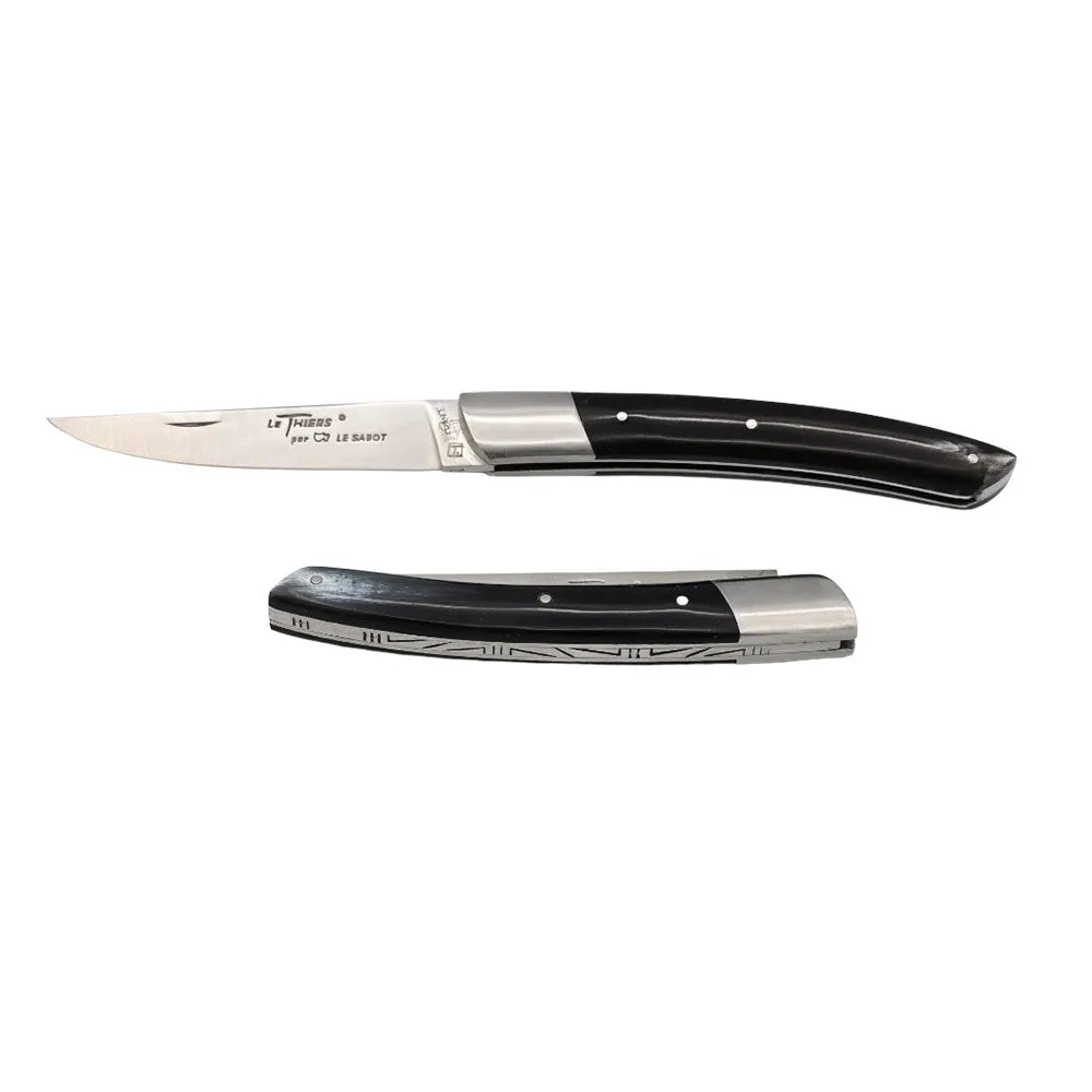 Couteau pliant Le Thiers avec Manche en Corne - Au Sabot