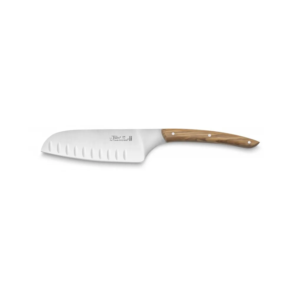 Couteau Santoku alvéoles 13cm Claude Dozorme - 2 coloris