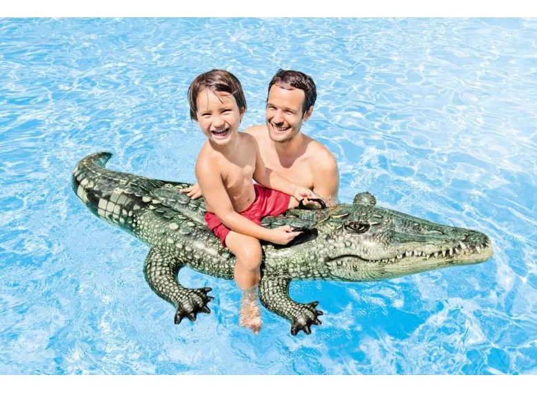 Crocodile gonflable à chevaucher - Intex