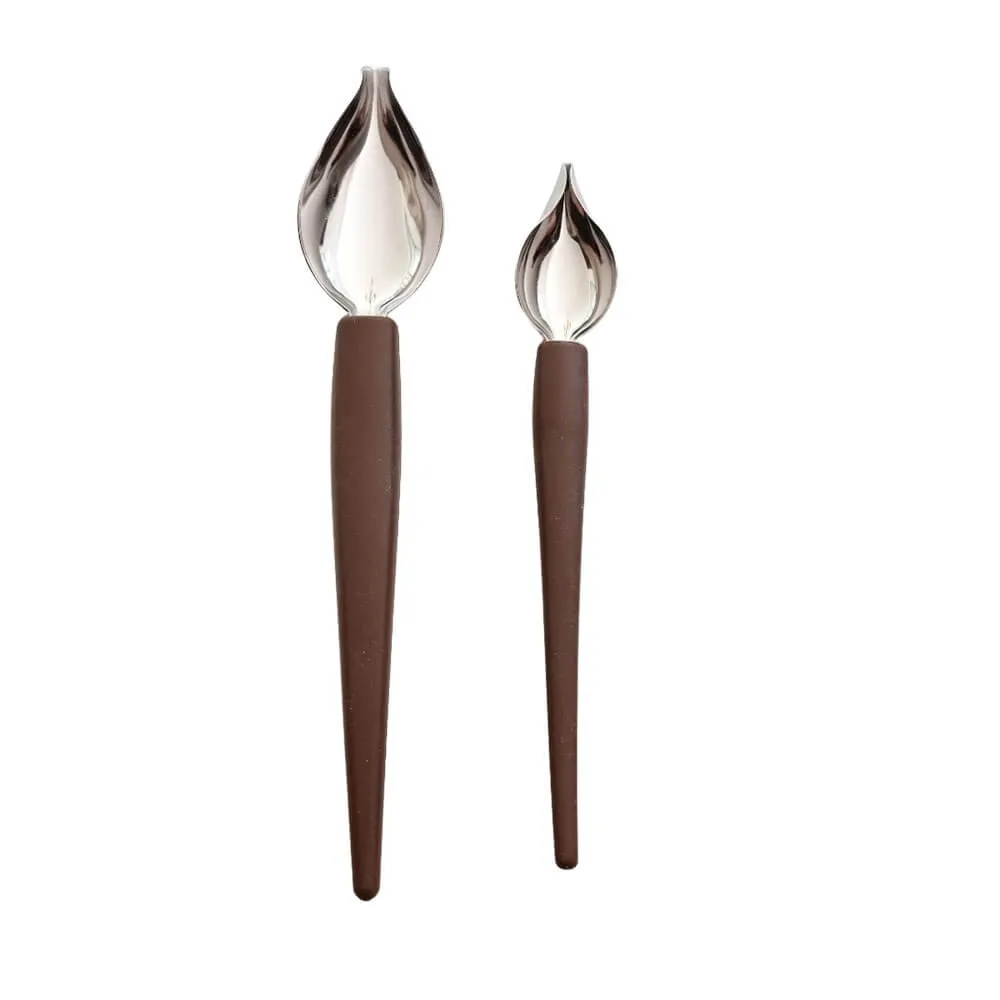 Cuillère Plume inox pour dressage assiette - Daudignac