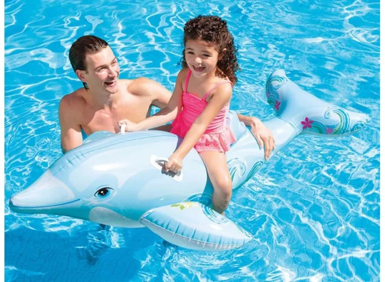 Dauphin gonflable à chevaucher - Intex