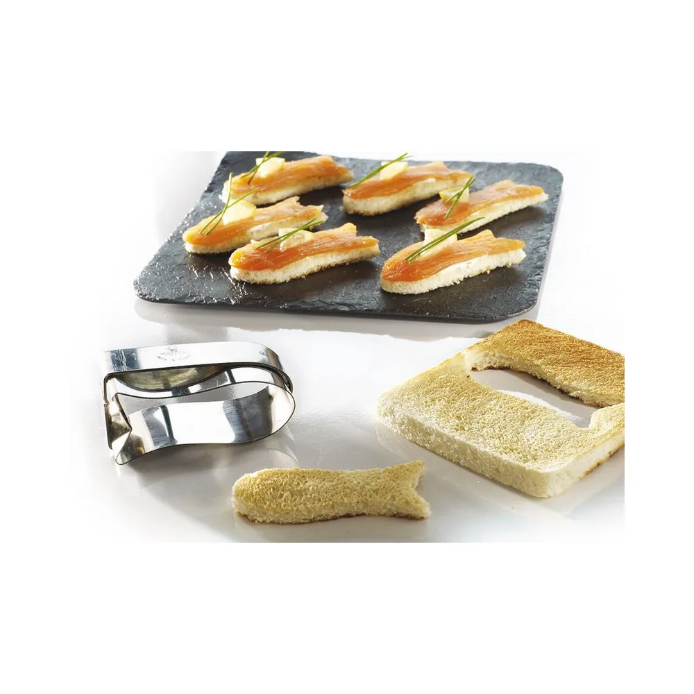 Découpoir MATFER forme poisson en inox 7.5x3cm