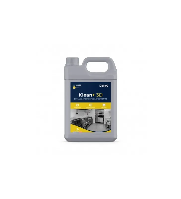 Détergent désinfectant concentré KLEAN+3D - Bidon 5L
