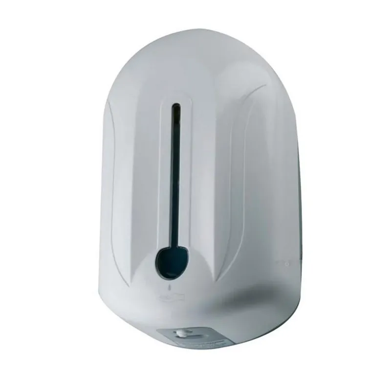 Distributeur de gel sans contact 1L délivre une dose de gel ou de solution hydro-alcoolique par détection automatique des mains