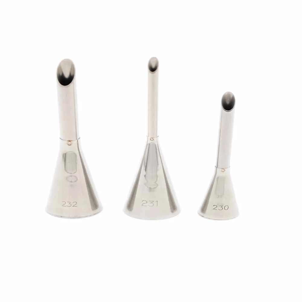 Lot de 3 douilles Inox à Garnir 4, 6 et 8 mm - MATFER