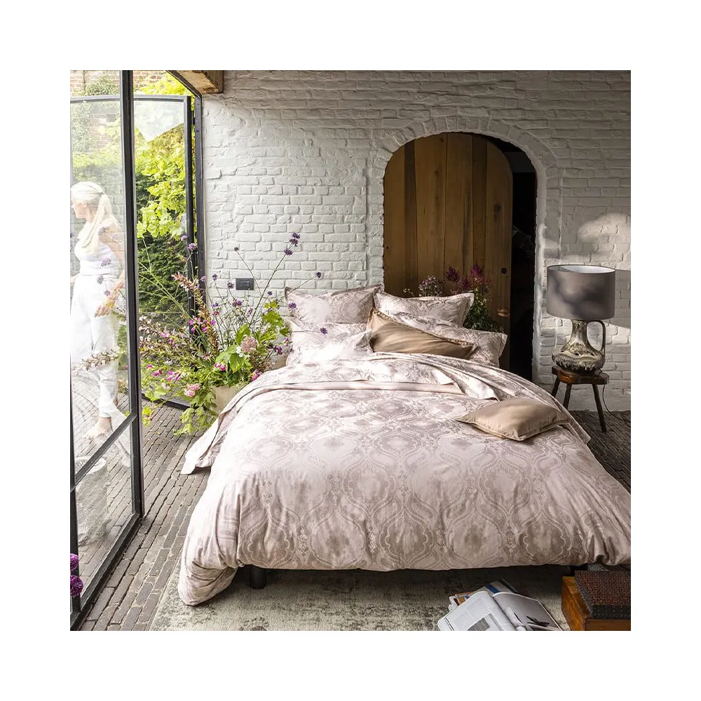 Drap plat Shalimar rosé Alexandre Turpault 270x300cm