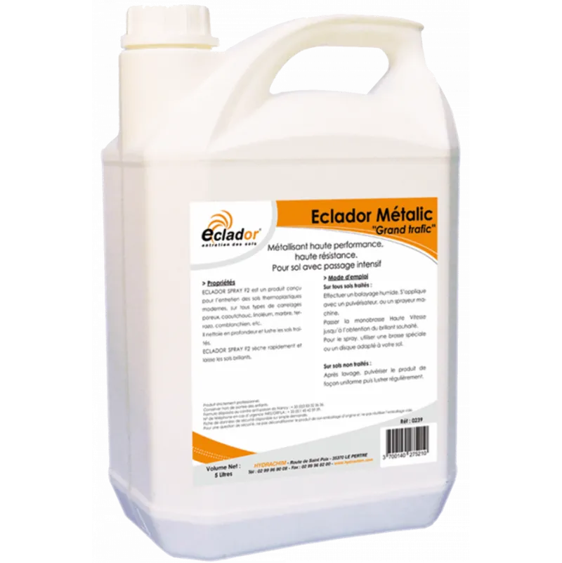 Eclador métallic Grand trafic est un métallisant haute performance et haute résistance développé pour la protection des sols.