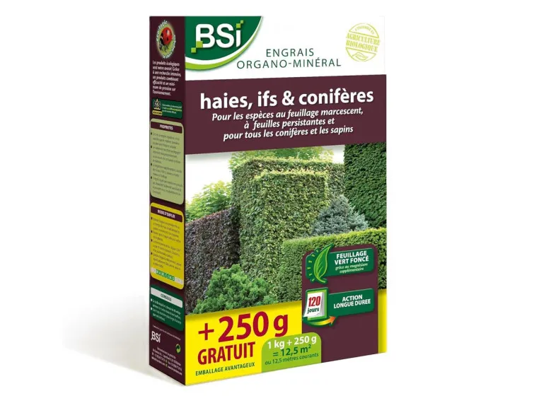 Engrais bio pour haies, ifs et conifères - BSI