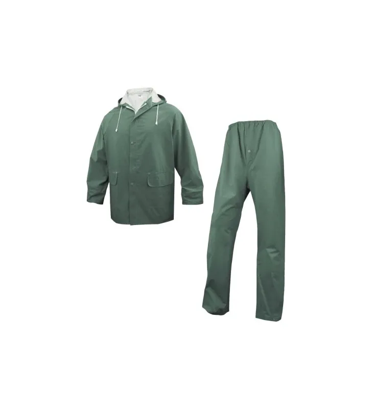 Ensemble de pluie enduit double face PVC - Veste + pantalon